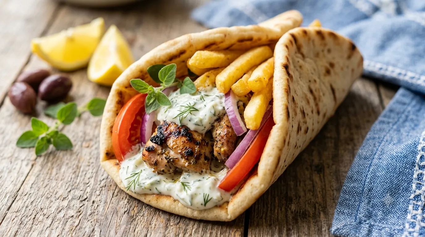 Authentic Greek Chicken Gyros