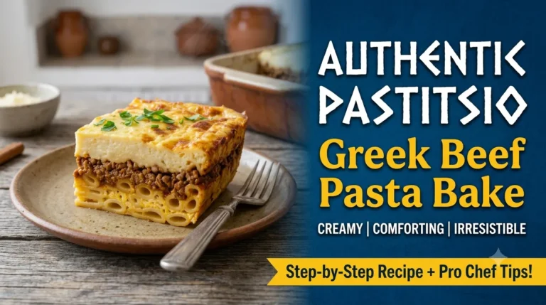 Authentic Pastitsio (Greek Beef Pasta Bake): Creamy, Comforting & Irresistibly Delicious