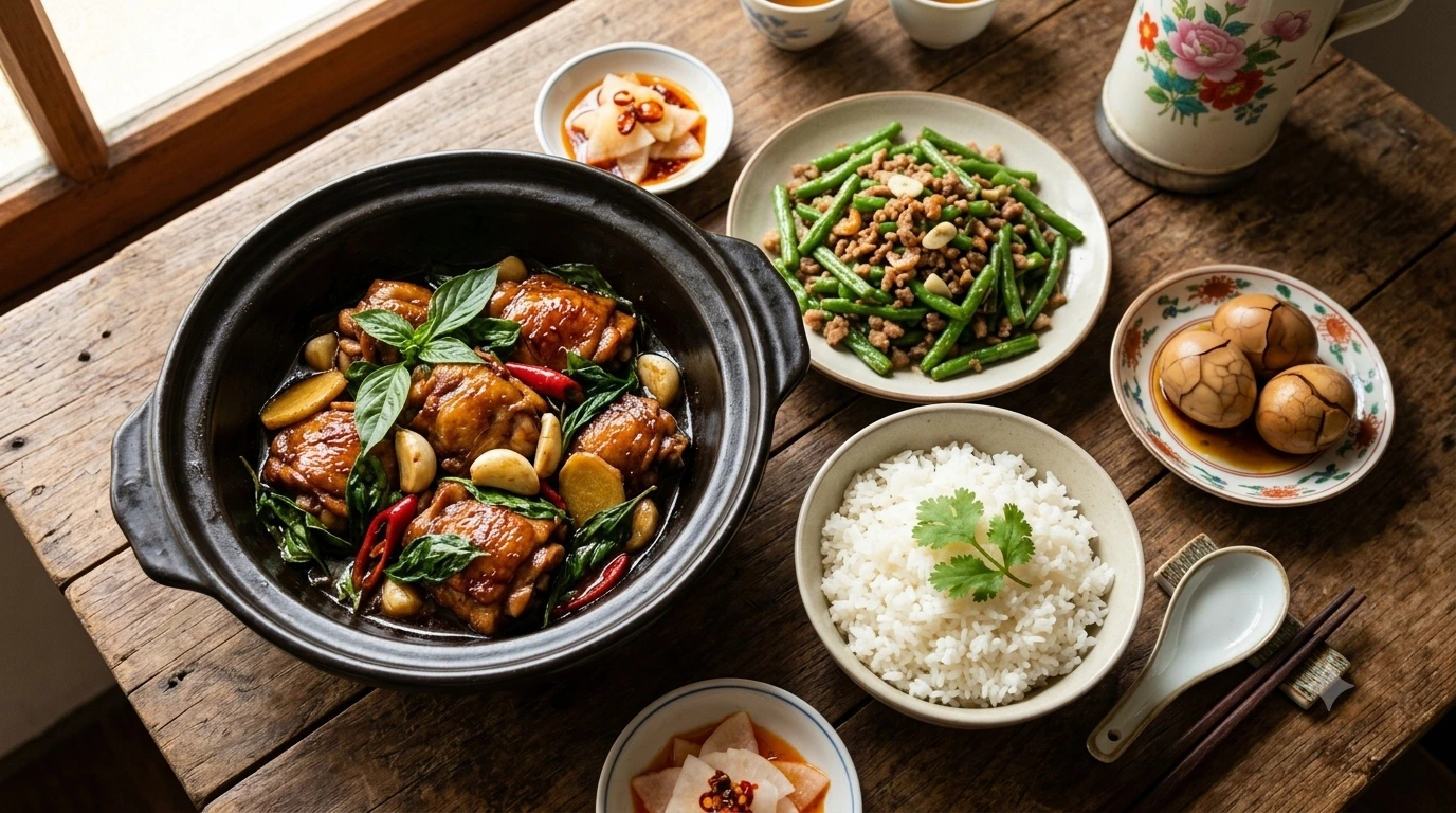 Taiwanese Three Cup Chicken