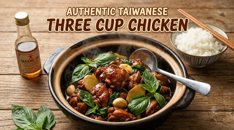 Authentic Taiwanese Three Cup Chicken: The Bold, Fragrant One-Pan Classic Bursting with Basil, Garlic, and Soy
