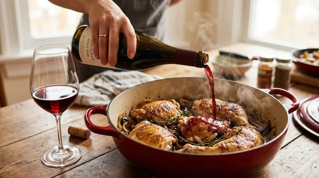 coq-au-vin-burgundy-wine-sauce