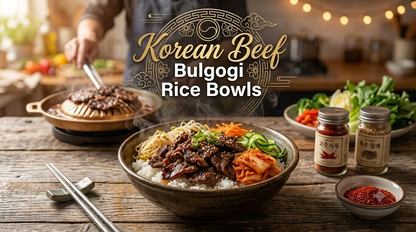 Korean Beef Bulgogi Rice Bowls