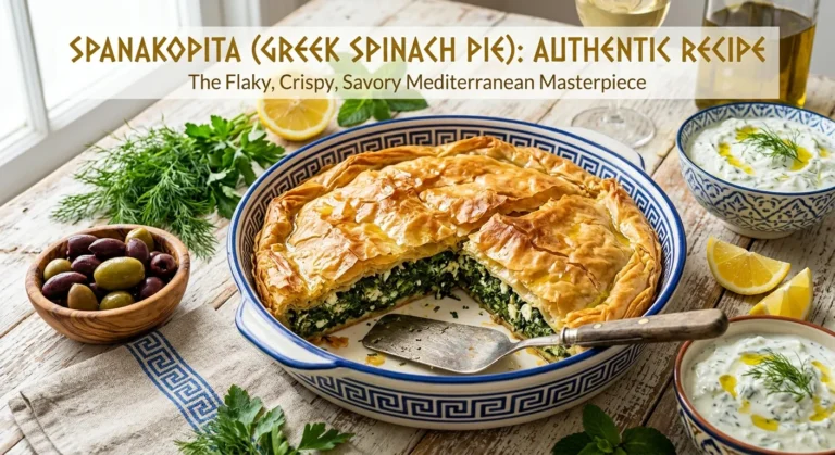 Spanakopita (Greek Spinach Pie): The Crispy, Flaky Mediterranean Classic Filled with Spinach and Feta