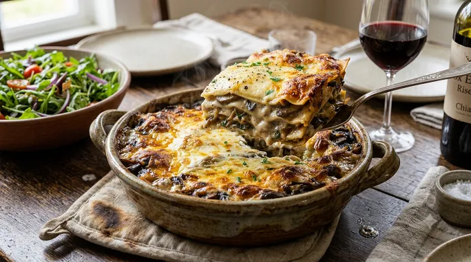 Mushroom Lasagne