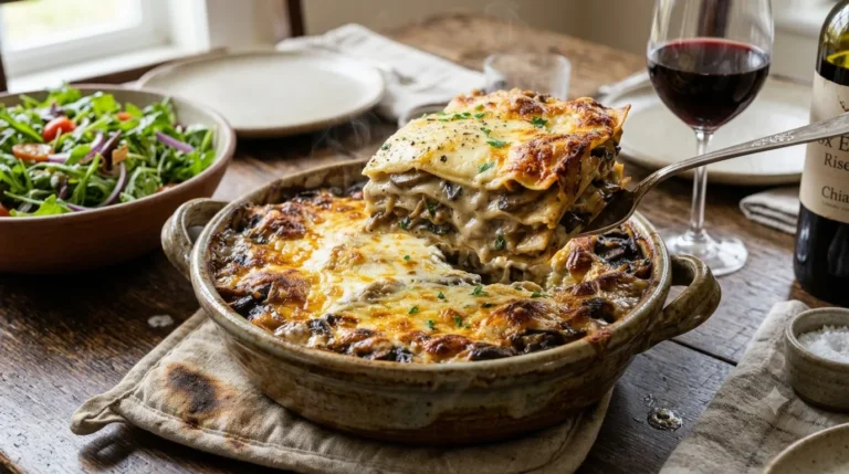 Mushroom Lasagne Recipe