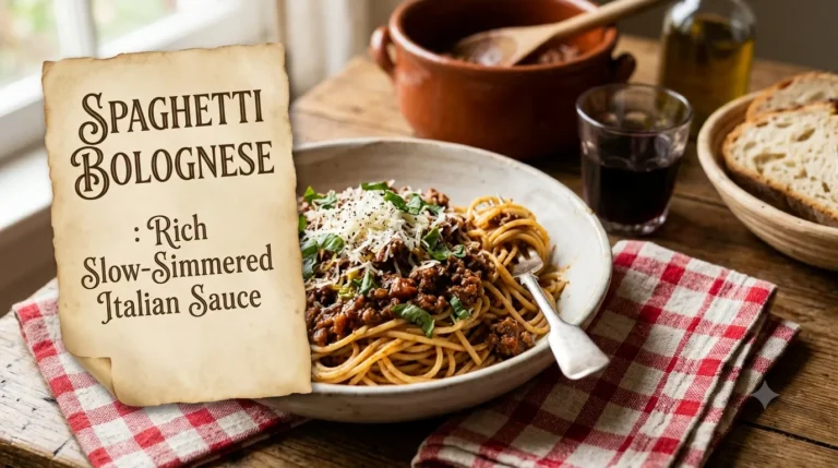 Spaghetti Bolognese: Rich Slow-Simmered Italian Sauce